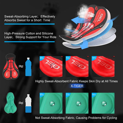 Gepolsterte Gel-Radunterwäsche