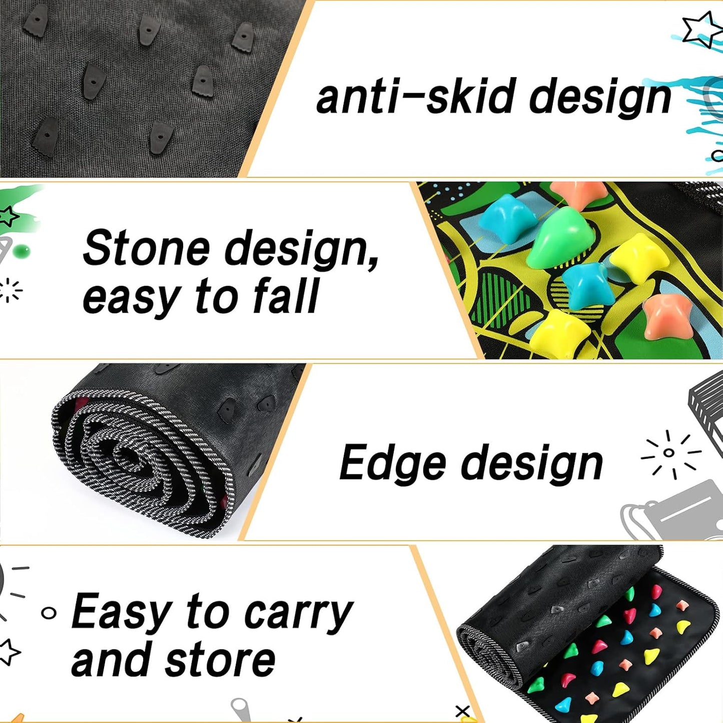 Reflexzonen-Akupressur-Fußmassagematte