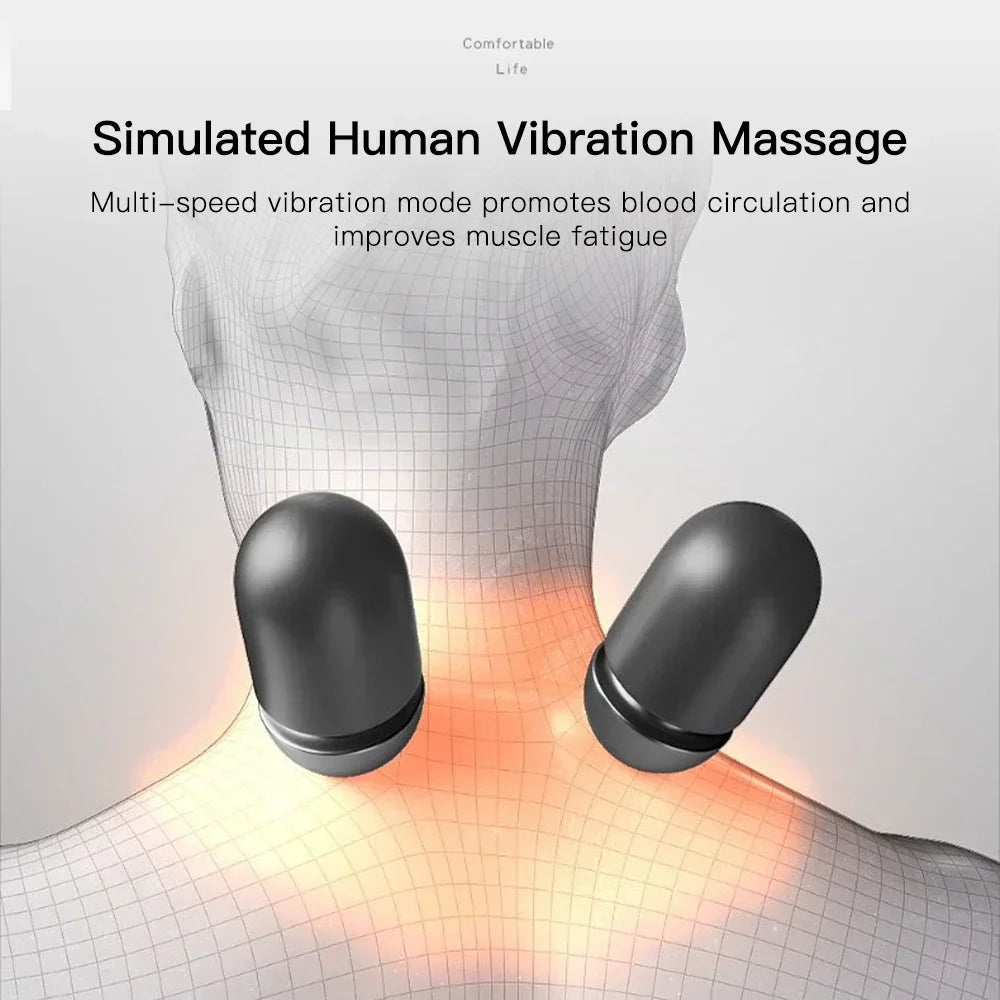 Elektrisches Nackenmassagekissen mit Heizfunktion und Vibration